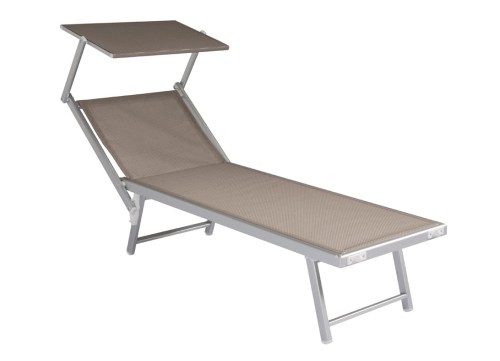 leżak Cecilia, leżak z daszkiem, leżak Greenwood, meble outdoorowe, meble ogrodowe, meble tarasowe, leżak basenowy