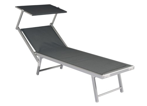 leżak Cecilia, leżak z daszkiem, leżak Greenwood, meble outdoorowe, meble ogrodowe, meble tarasowe, leżak basenowy