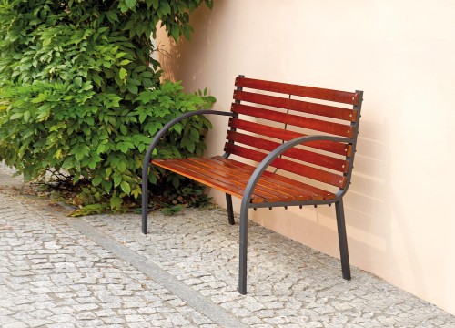 ławka Piccadilly, ławka Greenwood, ławka z drewna dębowego, ławka outdoorowa, ławka drewniana, ławka na taras