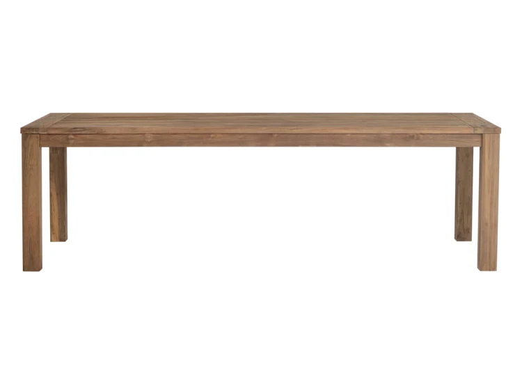 stół Giacarta, stół Greenwood, stół drewniany, stół z drewna tekowego, stół prostokątny, stół boho, stół w stylu rustykalnym