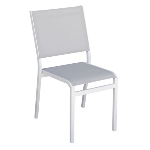 krzesło Pola, krzesło aluminiowe, krzesło sztaplowane, krzesło outdoorowe, krzesło na taras, meble ogrodowe