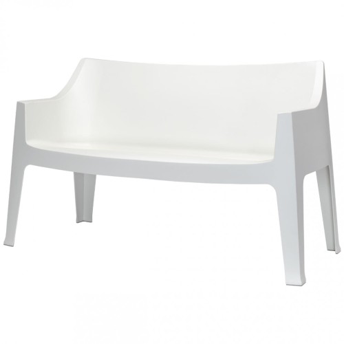 Sofa Coccolona 1253 11 z podłokietnikami Scab Design biała prostota minimalizm nowoczesność komfort wysoka jakość ławka do ogródka do hotelu do restauracji