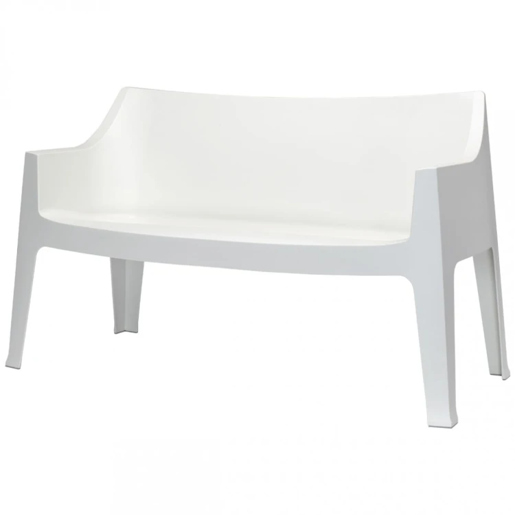 Sofa Coccolona 1253 11 z podłokietnikami Scab Design biała prostota minimalizm nowoczesność komfort wysoka jakość ławka do ogródka do hotelu do restauracji