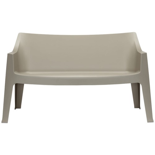 Sofa Coccolona 1253 15 z podłokietnikami Scab Design gołębi szary prostota minimalizm nowoczesność komfort wysoka jakość włoska ławka sofa do ogródka do hotelu do restauracji
