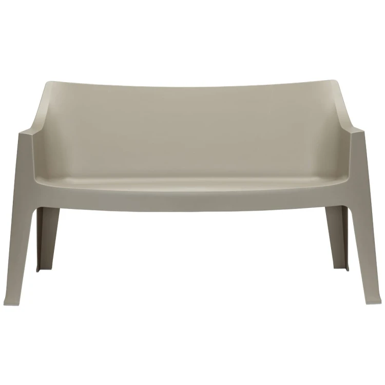 Sofa Coccolona 1253 15 z podłokietnikami Scab Design gołębi szary prostota minimalizm nowoczesność komfort wysoka jakość włoska ławka sofa do ogródka do hotelu do restauracji