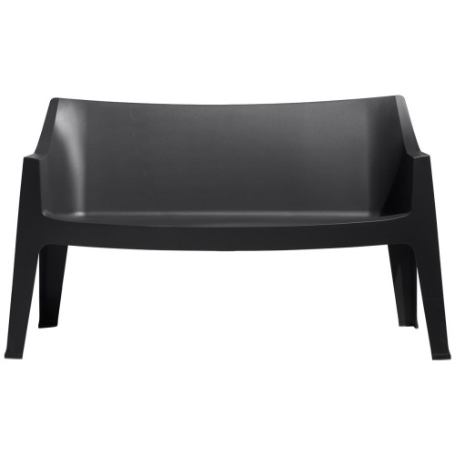Sofa Coccolona 1253 81 antracytowa z podłokietnikami Scab Design czarna prostota minimalizm nowoczesność komfort wysoka jakość do ogródka ławka do hotelu do kawiarni