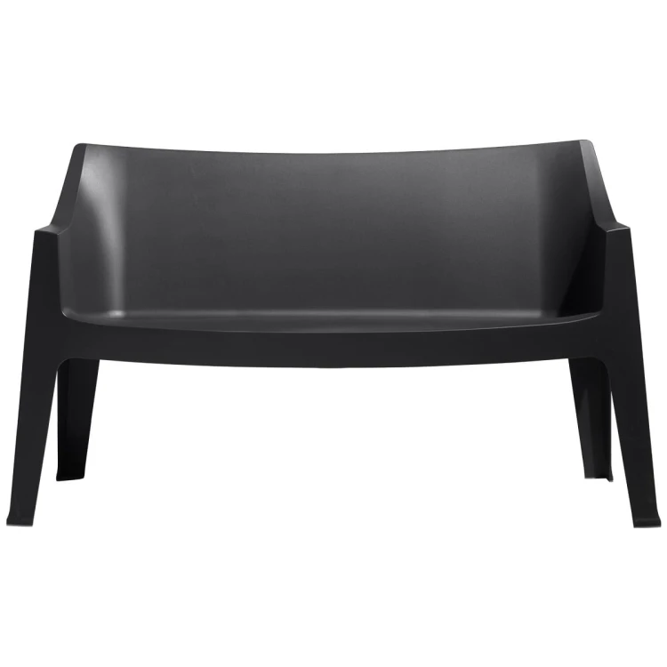 Sofa Coccolona 1253 81 antracytowa z podłokietnikami Scab Design czarna prostota minimalizm nowoczesność komfort wysoka jakość do ogródka ławka do hotelu do kawiarni