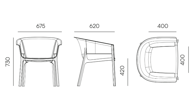 fotel Nexo, fotel Ferne, fotel z tworzywa, fotel outdoorowy, fotel tarasowy, fotel sztaplowany, fotel ogrodowy