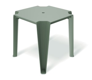 Stół Lottie 77,5 cm zielony - Ferne