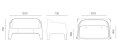 sofa Milane, sofa Ferne, sofa z tworzywa, sofa outdoorowa, sofa tarasowa, sofa ogrodowa, meble ogrodowe