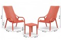 zestaw Net, fotel Net Lounge, stolik kawowy Net, meble Nardi, meble ogrodowe, meble tarasowe