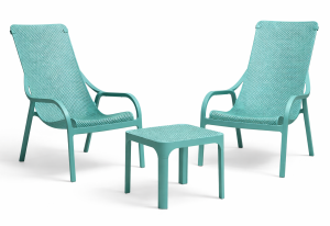 Zestaw stolik kawowy Net 40 + 2 fotele Net Lounge salice - Nardi