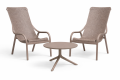 zestaw Net, fotel Net Lounge, stolik kawowy Spritz, meble Nardi, meble ogrodowe, meble tarasowe
