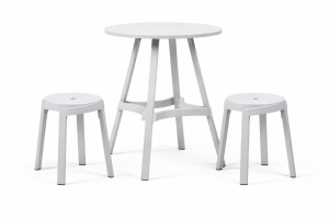 Zestaw stół Combo + 2 stołki Stack gesso - Nardi