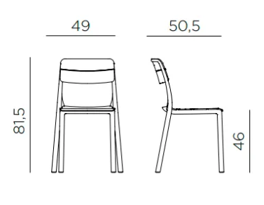 zestaw stół Cube i krzesła Cassia, stół Cube, meble Nardi, meble outdoorowe, meble na taras, zestaw Nardi
