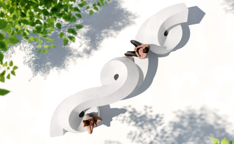 moduł Twist, ławka Twist, fotel Twist, meble Plust, meble outdoorowe, meble z tworzywa, włoski design