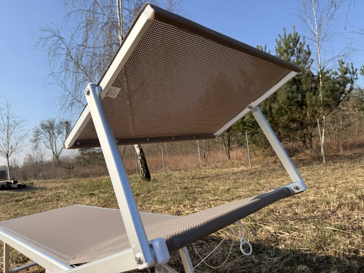 leżak Cecilia, leżak z daszkiem, leżak Greenwood, meble outdoorowe, meble ogrodowe, meble tarasowe, leżak basenowy