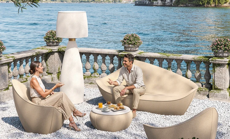 sofa Vela, sofa Plust, sofa z tworzywa, sofa outdoorowa, sofa na taras, sofa odporna na warunki atmosferyczne, meble ogrodowe, meble HoReCa