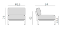 moduł Maximo Nardi, moduł sofa Maximo, sofa Maximo, włoski design, sofa outdoor