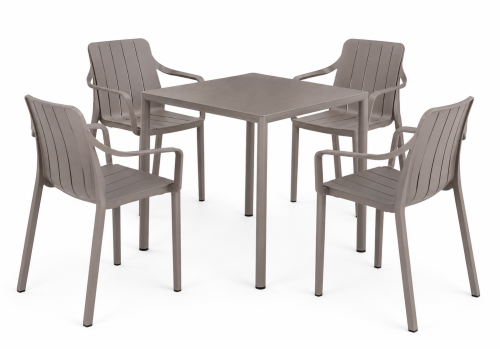 stół Piave, Nardi, stół ogrodowy, stół na taras, stół z laminatu, stół aluminiowy, stół odporny na warunki atmosferyczne, odporny na deszcz, odporny na pleśń, odporny na UV, nowoczesny stół, włoski design