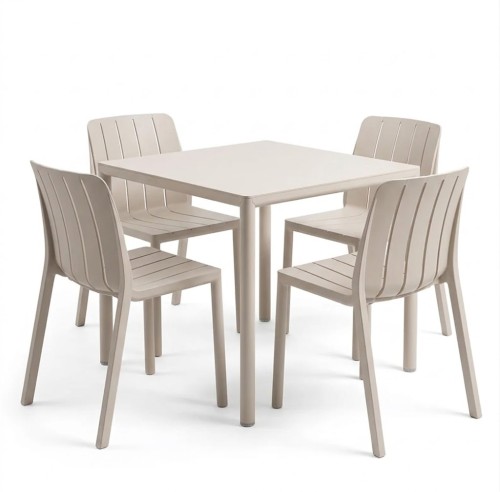 stół Piave, Nardi, stół ogrodowy, stół na taras, stół z laminatu, stół aluminiowy, stół odporny na warunki atmosferyczne, odporny na deszcz, odporny na pleśń, odporny na UV, nowoczesny stół, włoski design