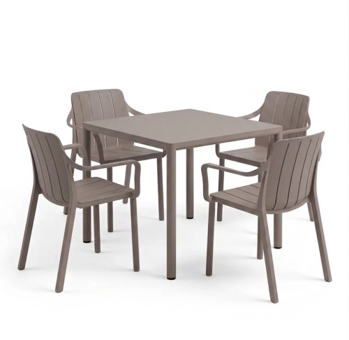 stół Piave, Nardi, stół ogrodowy, stół na taras, stół z laminatu, stół aluminiowy, stół odporny na warunki atmosferyczne, odporny na deszcz, odporny na pleśń, odporny na UV, nowoczesny stół, włoski design