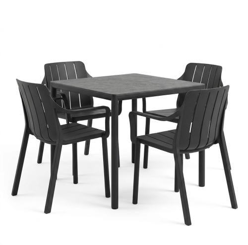 stół Piave, Nardi, stół ogrodowy, stół na taras, stół z laminatu, stół aluminiowy, stół odporny na warunki atmosferyczne, odporny na deszcz, odporny na pleśń, odporny na UV, nowoczesny stół, włoski design