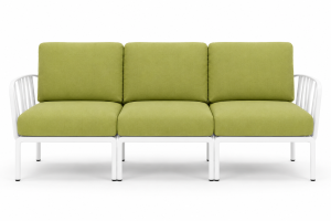 Sofa modułowa Komodo 3 biały stelaż - Nardi