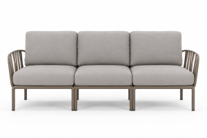 Sofa modułowa Komodo 3 brązowy stelaż - Nardi