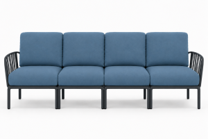Sofa modułowa Komodo 4 antracytowy stelaż - Nardi
