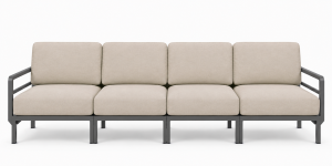 Sofa Maximo 4 stelaż kolor Basalto - Nardi