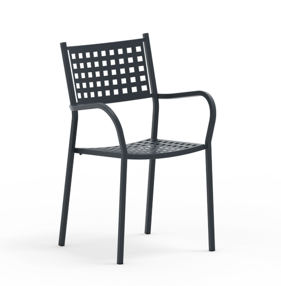 krzesło Alice, krzesło Vermobil, krzesło metalowe, krzesło sztaplowane, krzesło ogrodowe, krzesło outdoorowe, krzesło tarasowe, krzesło do ogródka restauracyjnego