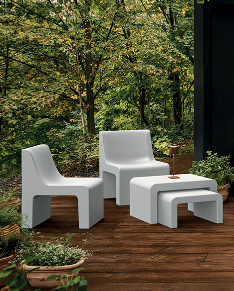 stolik Cone, stolik Ferne, stolik z tworzywa, stolik outdoorowy, stolik tarasowy