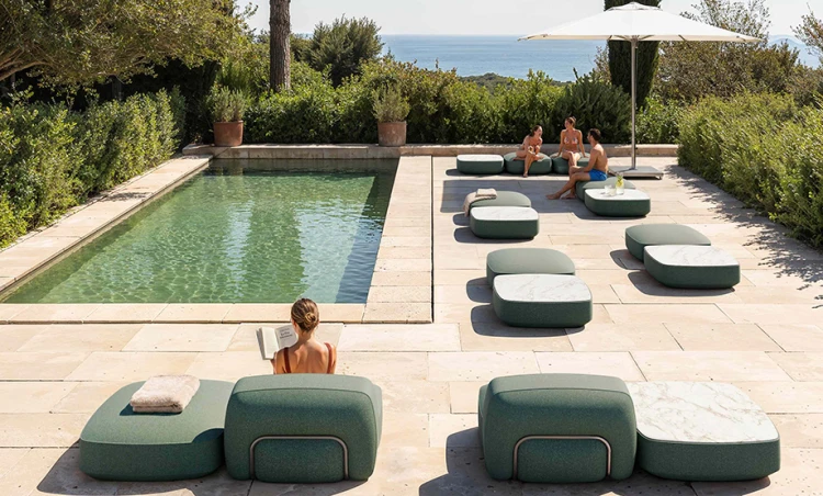 moduł serii Softer, moduł z tworzywa, sofa outdoorowa, sofa tarasowa, sofa ogrodowa, meble ogrodowe, meble Plust, meble włoskie