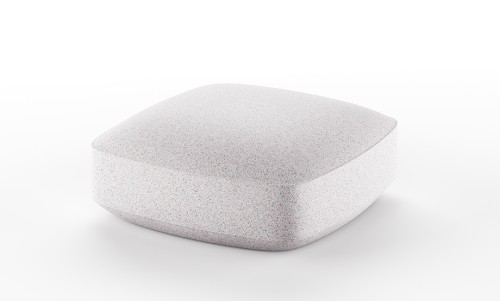 pufa Softer, moduł z tworzywa, pufa outdoorowa, pufa tarasowa, pufa ogrodowa, meble ogrodowe, meble Plust, meble włoskie