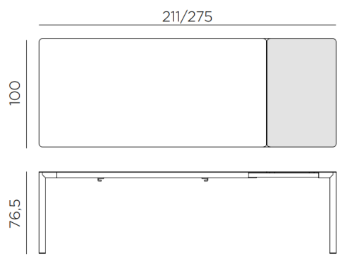 stół Tevere, stół Nardi, stół rozkładany, stół outdoorowy, stół na taras, włoski design