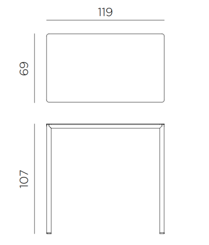 stół Piave, stół Nardi, stół z tworzywa, stół outdoorowy, stół barowy, włoski design