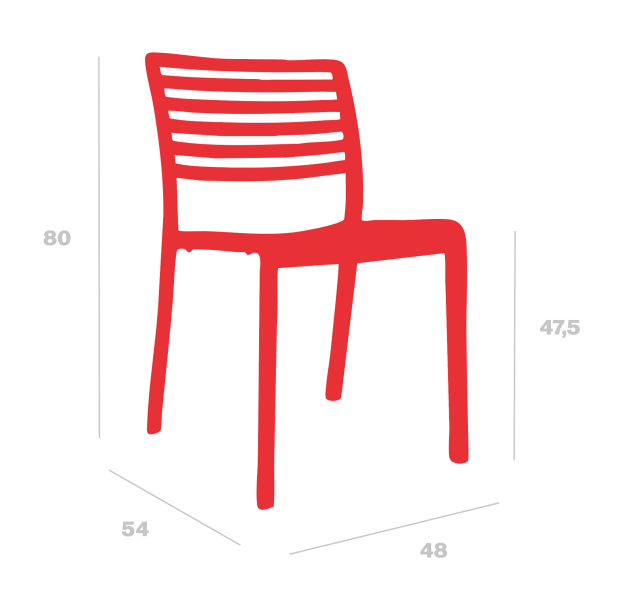 krzesło Fiona, krzesło Resol, krzesło z tworzywa, krzesło sztaplowane, krzesło outdoorowe, krzesło do restauracji, krzesło horeca