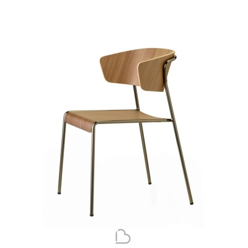 Krzesło Lisa Wood Scab Design orzech elegancja prostota klasa komfort wysoka jakość