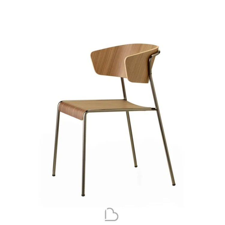 Krzesło Lisa Wood Scab Design orzech elegancja prostota klasa komfort wysoka jakość