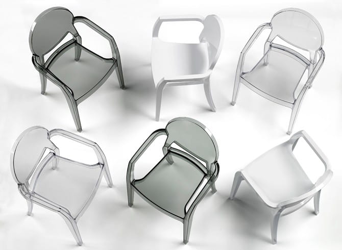 Krzesło Igloo armchair transparent scab design
