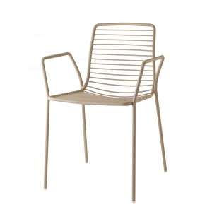 Krzesło Summer z podłokietnikami Scab Design - beżowe