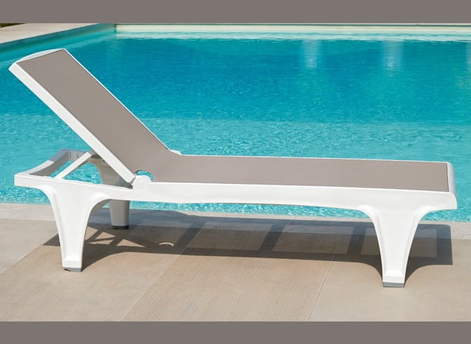 Leżak Tahiti Scab Design biały elegancja nowoczesność minimalizm komfort wysoka jakość