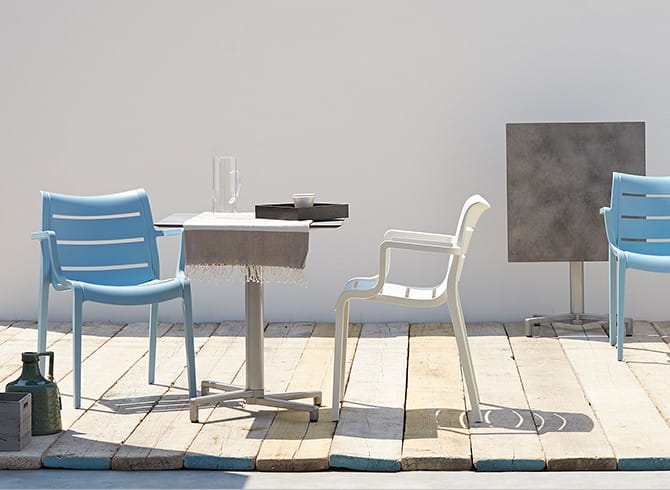 Krzesło Sunset z podłokietnikami Scab Design białe nowoczesność oryginalność elegancja komfort wysoka jakość