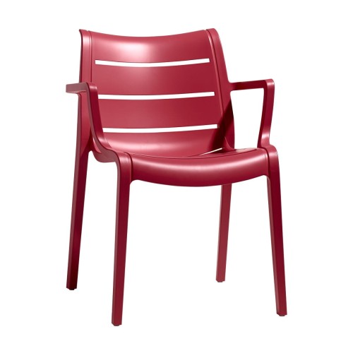 Krzesło Sunset z podłokietnikami Scab Design czerwone nowoczesność oryginalność elegancja komfort wysoka jakość