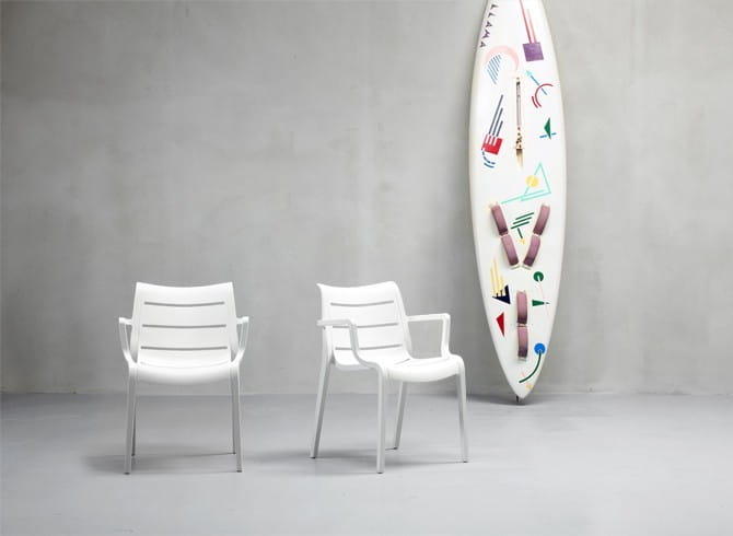 Krzesło Sunset z podłokietnikami Scab Design białe nowoczesność oryginalność elegancja komfort wysoka jakość