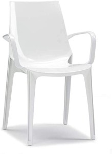 Krzesło Vanity z podłokietnikami Scab Design - białe