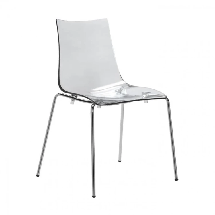 Krzesło Zebra Antishock Scab Design transparentne nowoczesność minimalizm elegancja komfort wysoka jakość