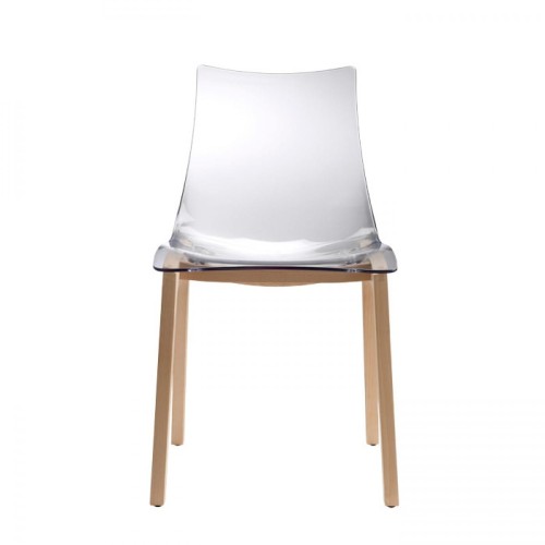 Krzesło Natural Zebra Antishock Scab Design transparentne nowoczesność minimalizm elegancja komfort wysoka jakość