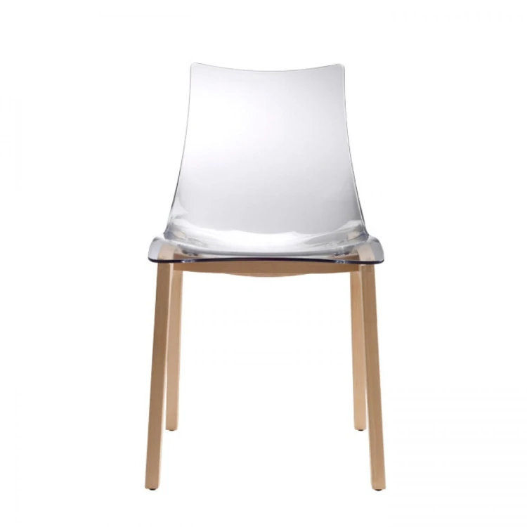 Krzesło Natural Zebra Antishock Scab Design transparentne nowoczesność minimalizm elegancja komfort wysoka jakość